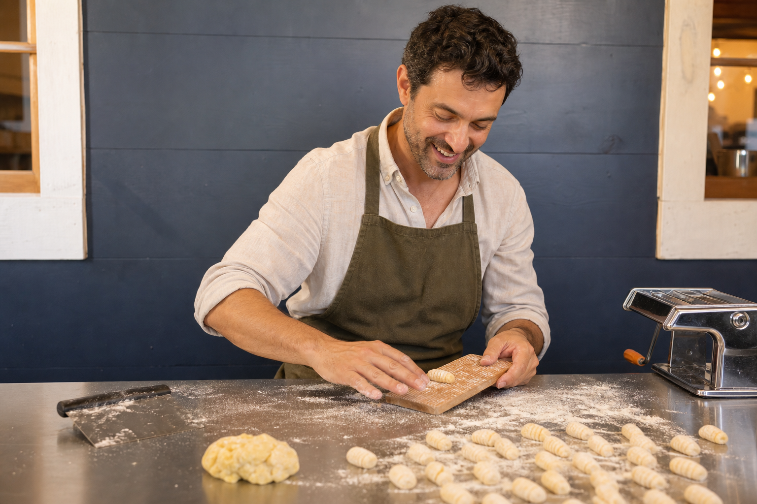 Fresh handmade gnocchi prepared at Sobremesa